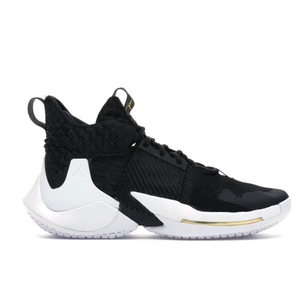 NIKE Air Jordan Why Not Zer0.2 "Black White" Sneakers Size 11.5 - Picture 1 of 8